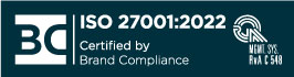 ISO 27001:2022 gecertificeerd door Brand Compliance